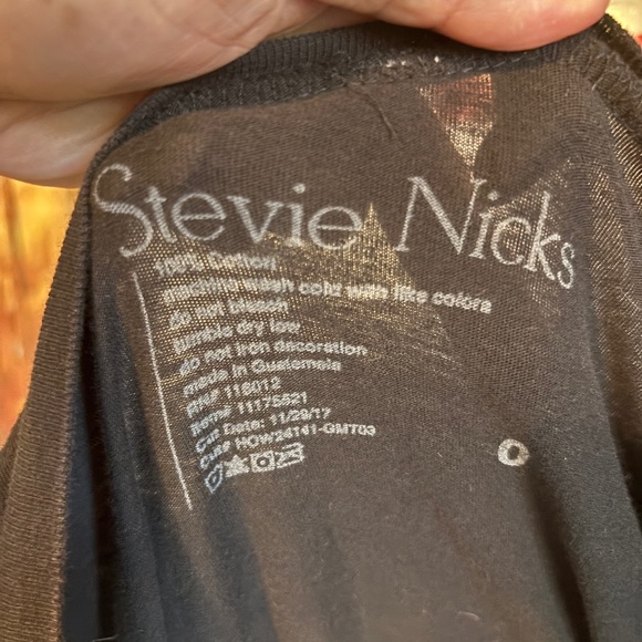 Stevie Nicks Black Graphic Women's Top - Picture 9 of 9